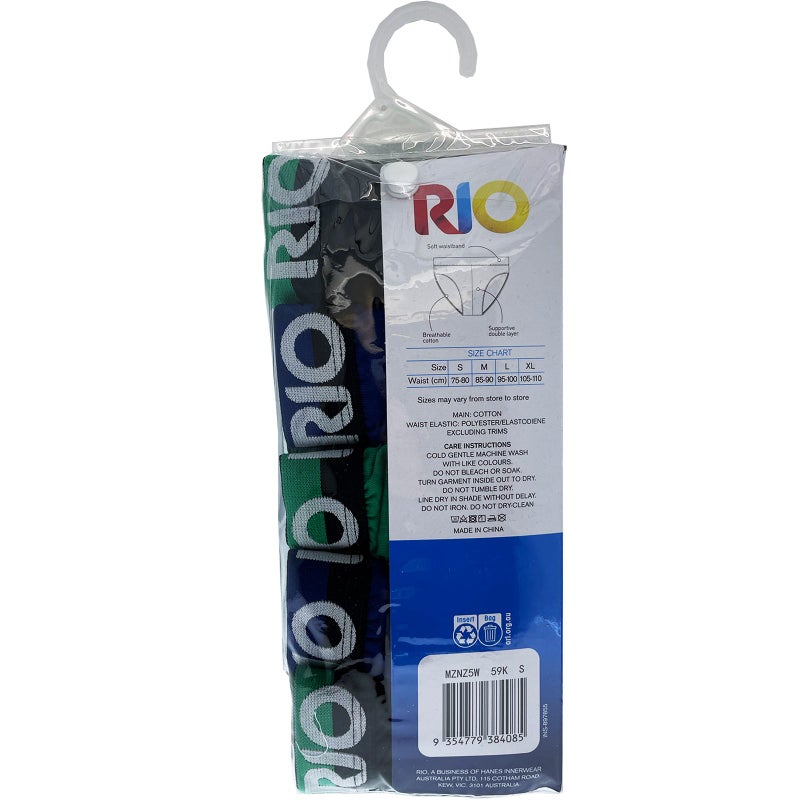 Rio Boys Soft Breathable Soft Cotton Briefs Underwear sizes 4 6 8 Colour Red