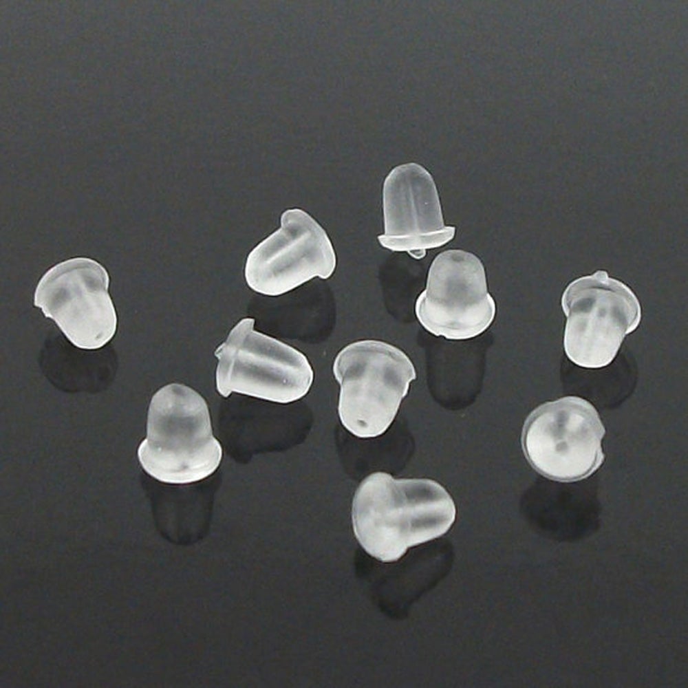 X10 earrings plastic rubber plug stud stoppers post backing Jewellery findings