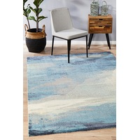 Abode Rug Culture Blue Digital Print Super Soft Abstract Runner Rug
