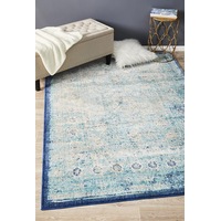 Abode Rug Culture Blue & Navy Silky Finish Vintage Look Rug