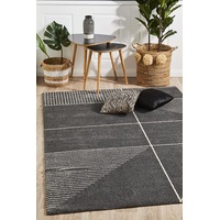 Abode Rug Culture Charcoal & White Super Soft Metro Contemporary Rug