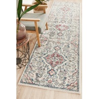 Abode Rug Culture Cream Multi Vintage Look Transitional Runner Rug