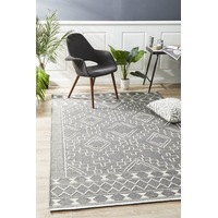 Abode Rug Culture Grey & Natural White Scandi Wool Textured Rug