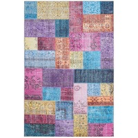 Rug Culture Multi-Colour Patchwork Look Printed Rug
