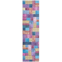 Rug Culture Multi-Colour Patchwork Look Printed Rug