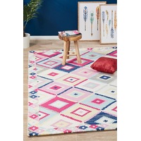 Rug Culture Multi Pastel Pastel Boho Geometric Rug