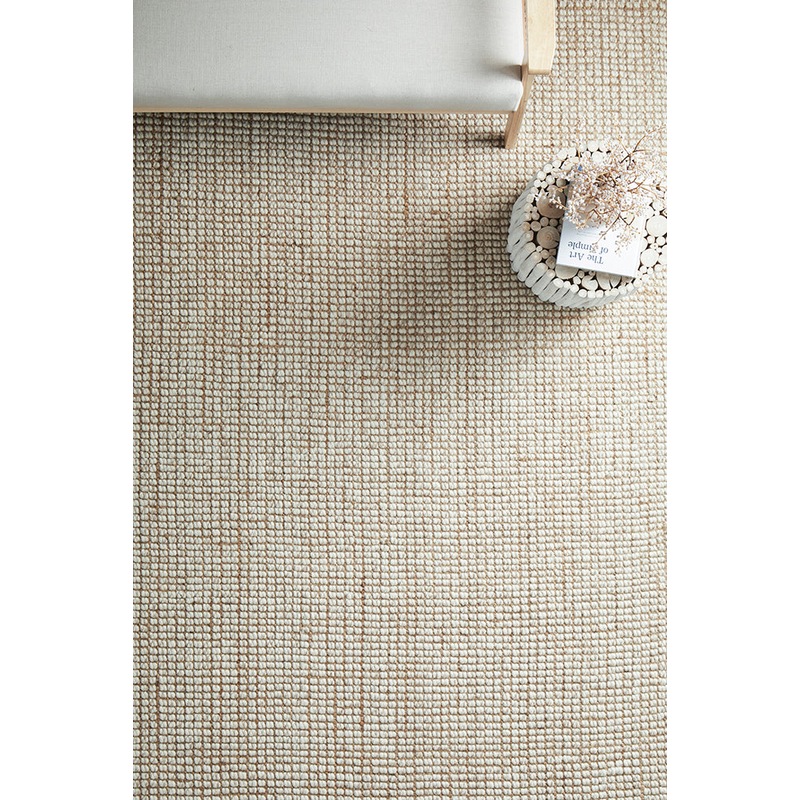 Buy Rug Culture Natural & Cream Hand Loomed Wool & Jute Rug MyDeal