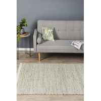 1x Rug Culture Natural Handmade 60 Count Wool Scandi Flatwoven Rug