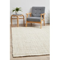 1 x Rug Culture Neutral Handmade Reversible Scandi Flatwoven Rug