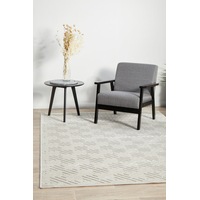 Rug Culture Off White & Natural Geometric Textured Rug