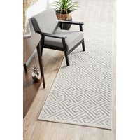 Rug Culture Off White & Natural Geometric Textured Rug