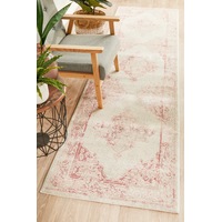 Abode Rug Culture Rose Pink & Grey Vintage Look Bohemian Runner Rug