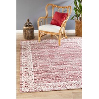 Rug Culture Rose Red Transitional Jacquard Woven Rug