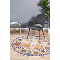 Rug Culture Multi Spring Vintage Look Round Rug