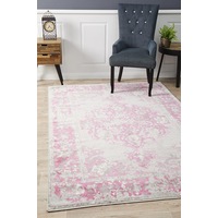 Rug Culture Pink & Grey Soft Rug