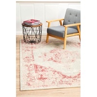 Rug Culture Rose Pink & Grey Vintage Look Bohemian Rug