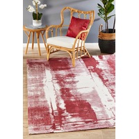 Rug Culture Rose Red Abstract Jacquard Woven Rug