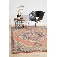 Rug Culture Terracotta Multi Soft Vintage Look Rug