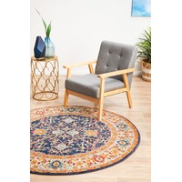 1 Abode Rug Culture Rust Vintage Look Round Rug