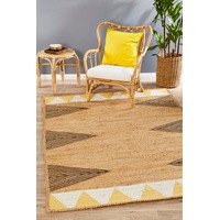 Rug Culture Yellow Hand Loomed Jute Rug