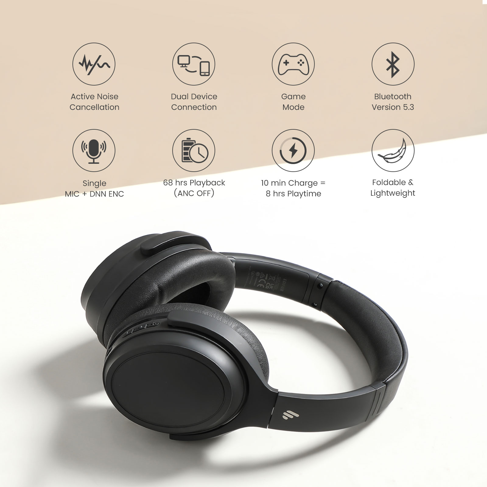 Buy Edifier WH700NB Wireless Active Noise Cancellation Over Ear