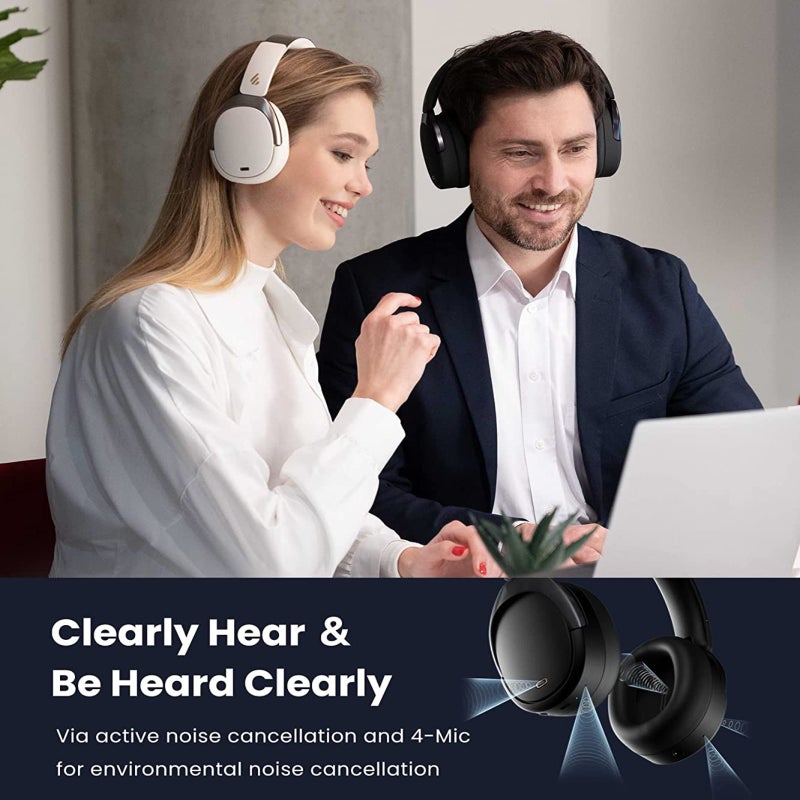 Buy Edifier WH950NB Wireless Headphones - Active Noise Cancelling Headsets  - Bluetooth 5.3 - Hi-Res Audio - 55H Playtime - Google Fast Pairing -  Dual-Device Connection - Connect to App (Black) - MyDeal