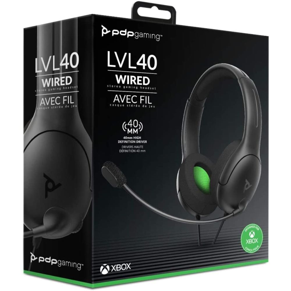 PDP LVL40 Wired Stereo Gaming Headset 