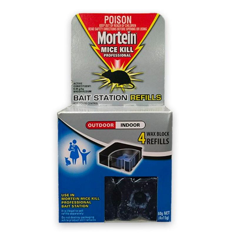 Buy 2 x Mortein Mice Kill Bait Station Refills 4pk MyDeal