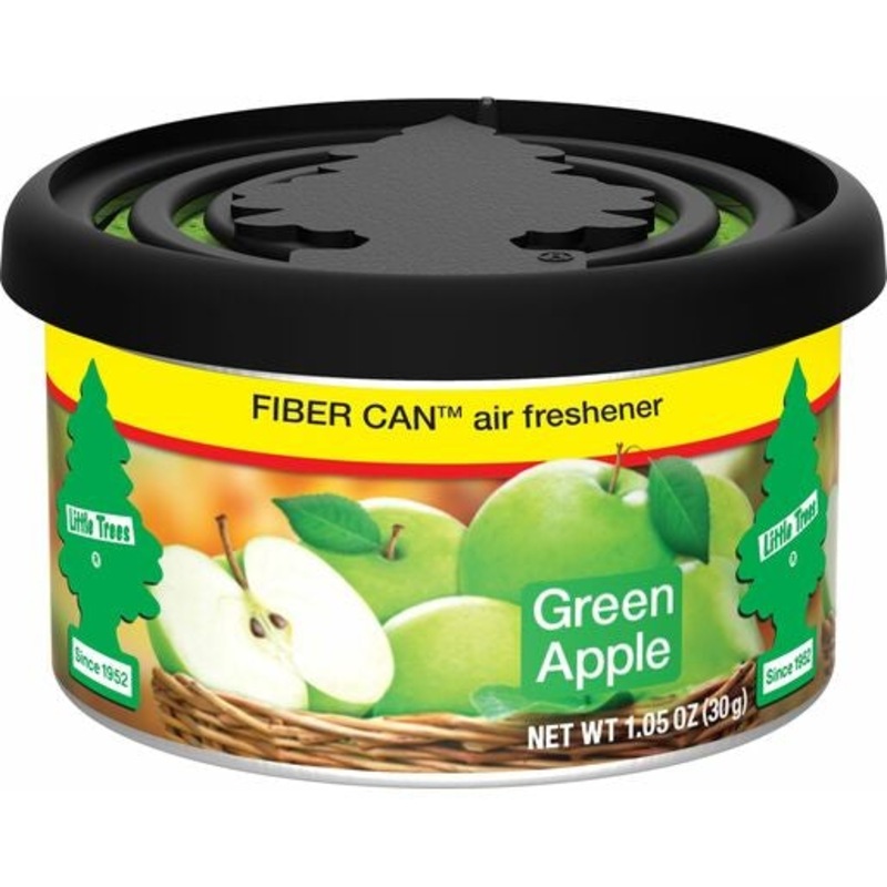 Little Trees Fiber Can Air Freshener Canister Green Apple 30g MyDeal