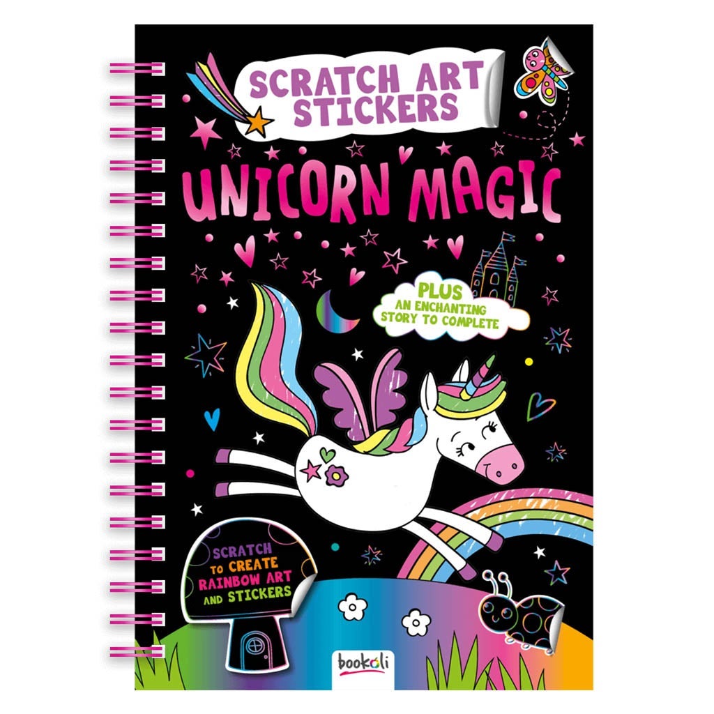 Scratch Art Stickers: Unicorn Magic