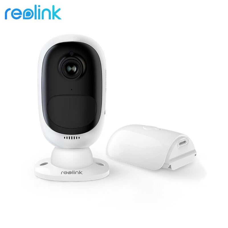 Reolink Argus 2 Rechargeable Battery-Powered Outdoor Wireless Security Camera, 1080p HD Solar Camera, Wire-Free Starlight Color Night Vision w/PIR Motion Sensor & SD Socket