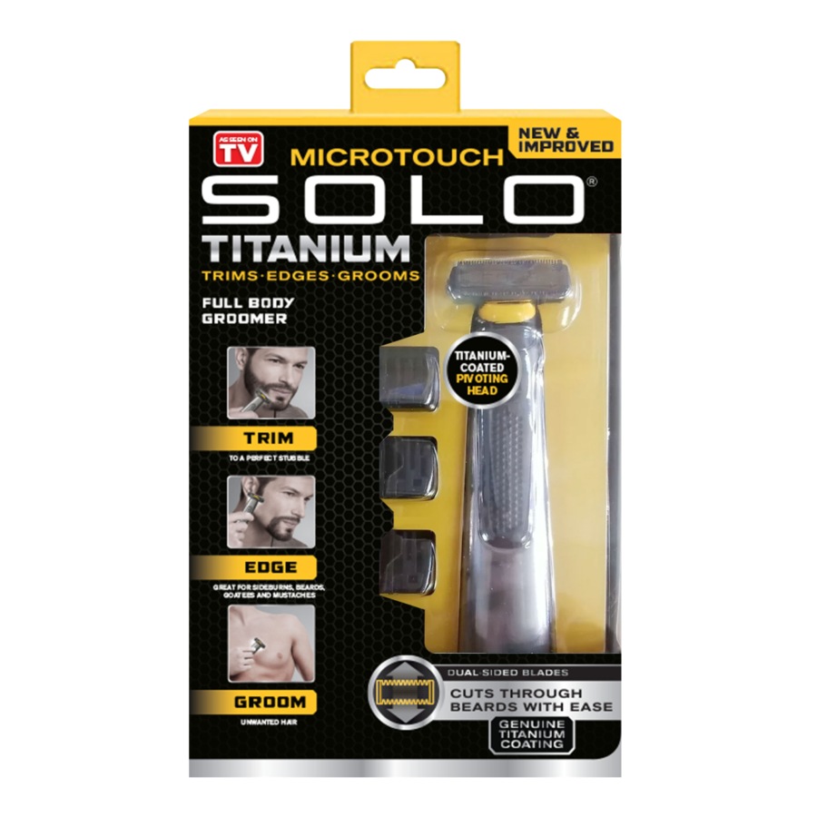 As Seen On Tv Microtouch Solo Titanium Face & Body Trimmer