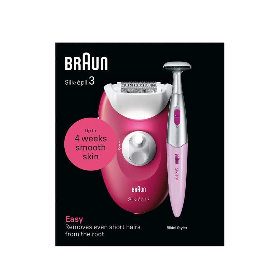 Braun Silk-Épil 3 Corded Epilator With Bikini Trimmer