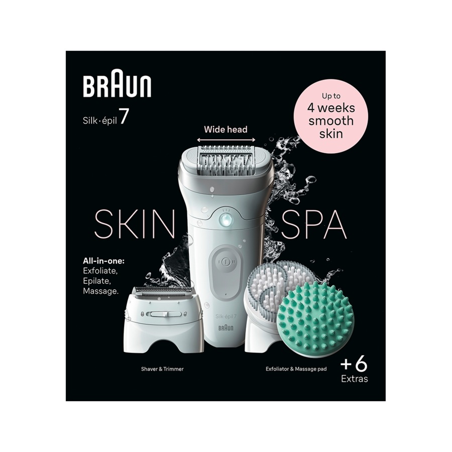 Braun Silk-Épil 7 Skinspa Epilator With 7 Extras