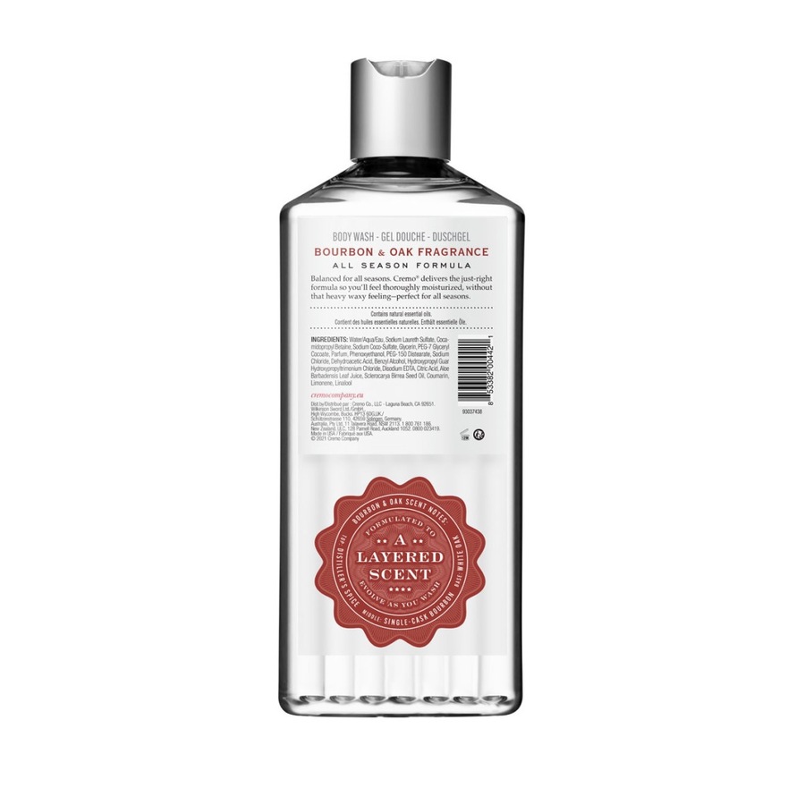Cremo Bourbon & Oak Body Wash - 473Ml