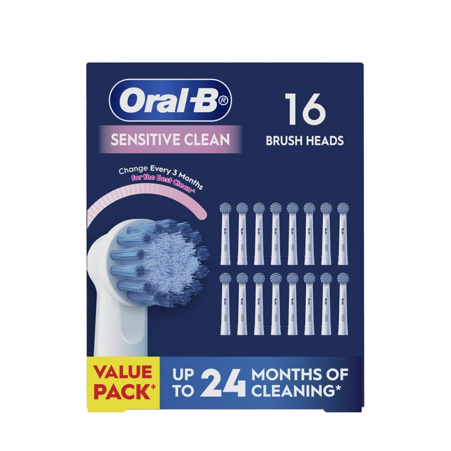Oral-B Sensitive Clean Brush Head Refills 16 Pack