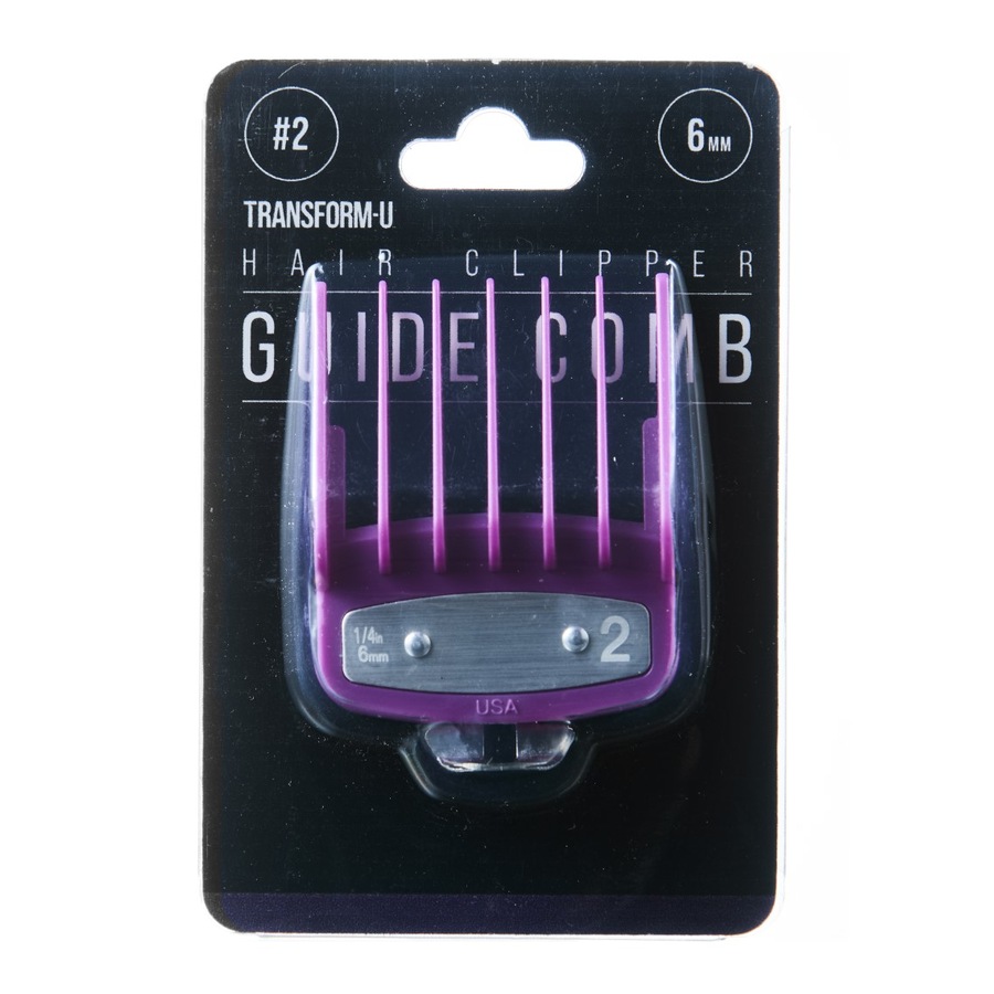 Transform-U Hair Clipper Guide Comb #2 - 6Mm - Purple