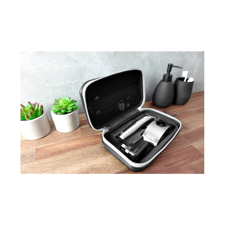 Wahl Waterproof Lithium-Ion Stainless Steel Grooming Kit With Bonus Storage Case - Silver