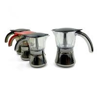 3/6Cups Stainless Steel Stove Top Espresso Italian Coffee Maker BPA Free