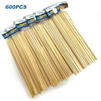 600Pcs Bamboo Skewers 4mm 30cm Sticks Kebab Meat Party Disposable BBQ Grill AU