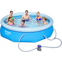 Bestway 10ft Inflatable Pool With Pump & Filter Set Above Ground Pool Easy Set 3.05m