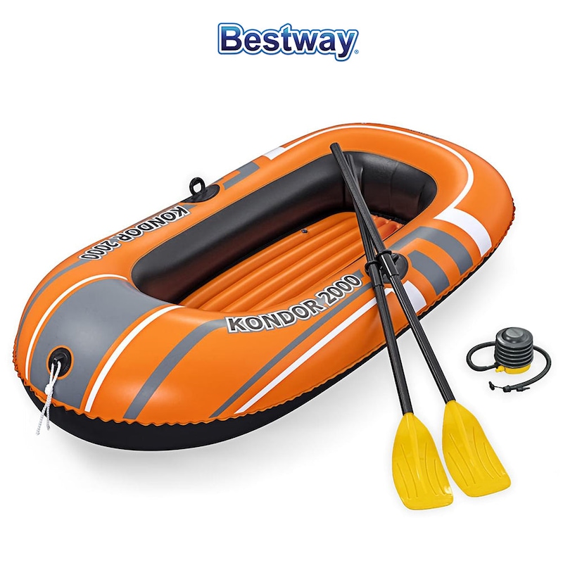 Buy Bestway HydroForce Kondor 2000 Family Fun Summer Inflatable Boat ...