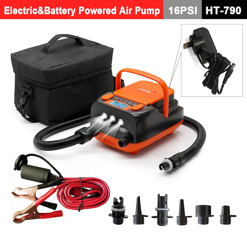 Buy HT-790 16PSI High Pressure SUP Electric & Battery Powered Air Pump ...