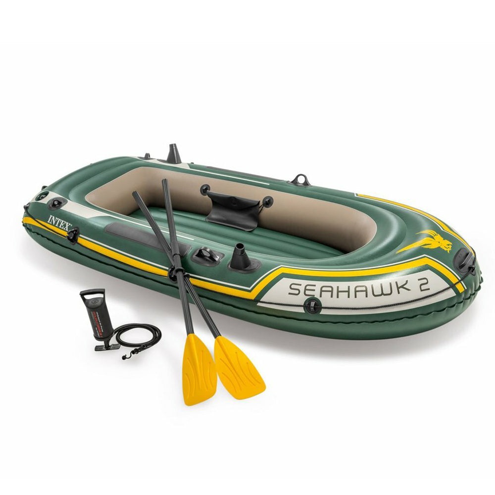 Buy INTEX 236cm Seahawk 2 Person Inflatable Floating Sports Boat 2 Oars ...