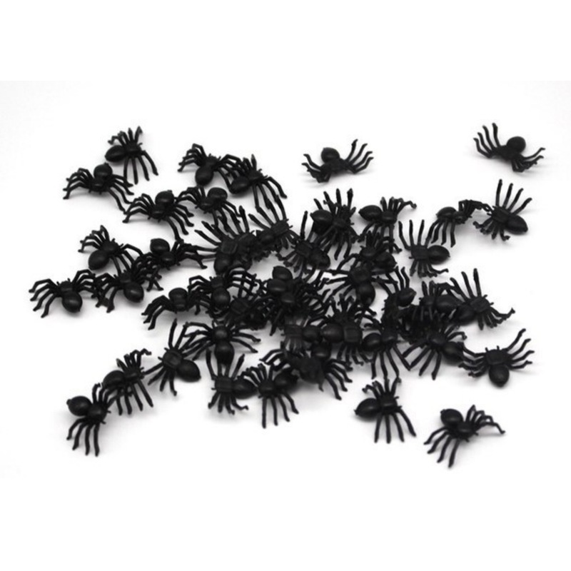 Buy MINI FAKE SPIDERS Trick Halloween Scary Arachnids Joke Prank Small ...