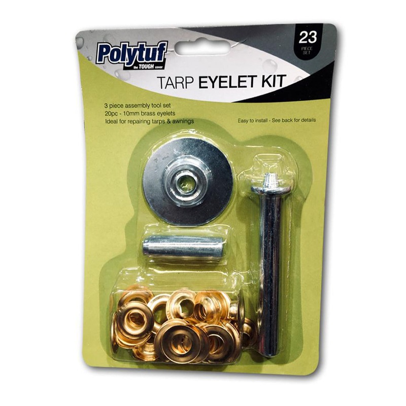 Buy 2X Polytuf 3pcs Tarp Eyelet Punch Set + 20x10mm Brass Eyelet Tarps