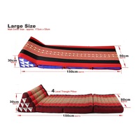 Protector Cover For Large Thai Triangle Pillow 3 Fold Mattress Cushion Out Bed