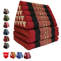 Red Elephant Jumbo Thai 3 FOLDS Triangle Pillow Mattress Cushion Outdoor DayBed 9 Different Patterns