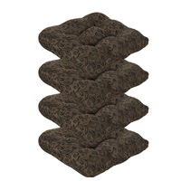 Delta Outdoor Chair Seat Cushion - Black Floral (Set of 4)