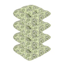 Delta Outdoor Chair Seat Cushion - Green Floral (Set of 4)